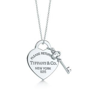 Tiffany & Co. Heart Tag with Key Pendant